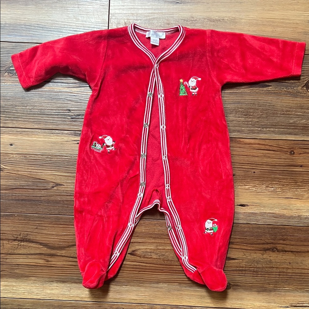 Kissy Kissy Red Santa Footie